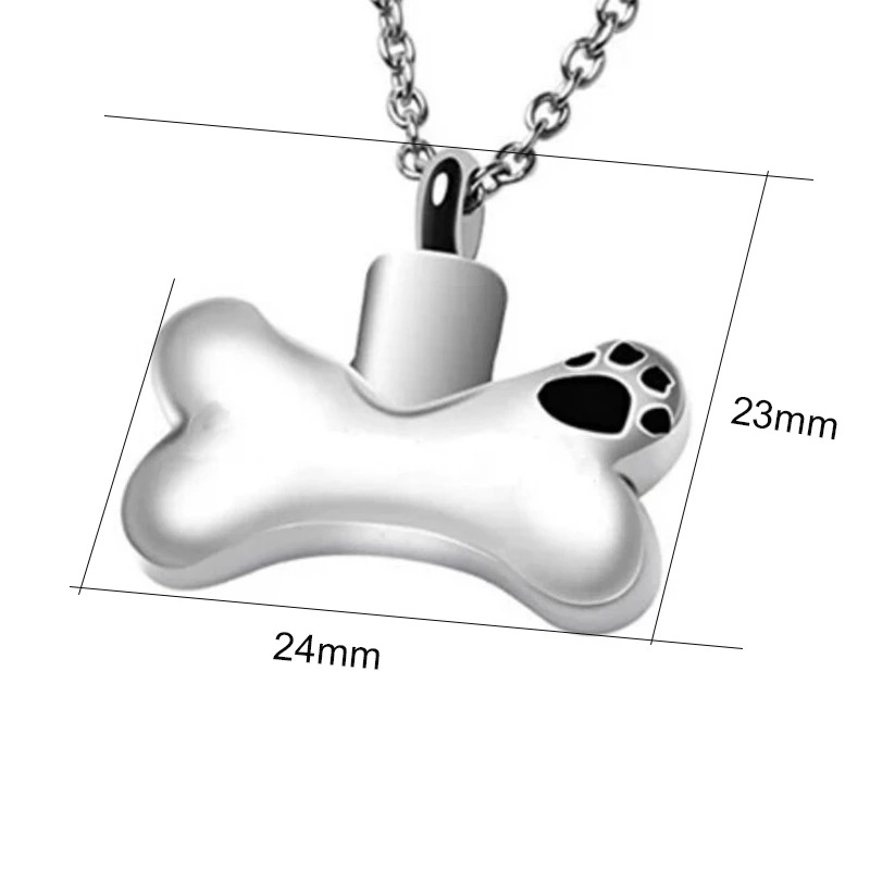 Aura-Star Pet Cremation Ashes Necklace | Paw